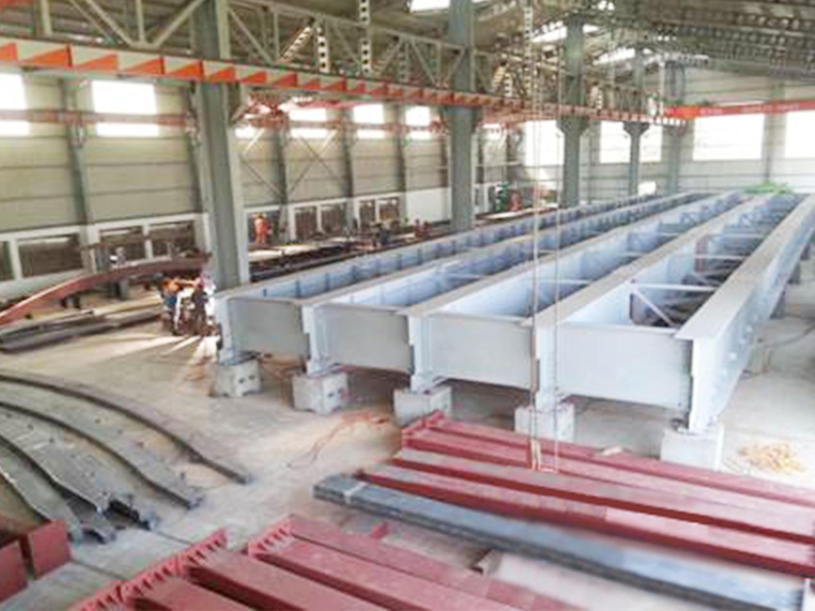 Plate girder fabrication and erection workshop